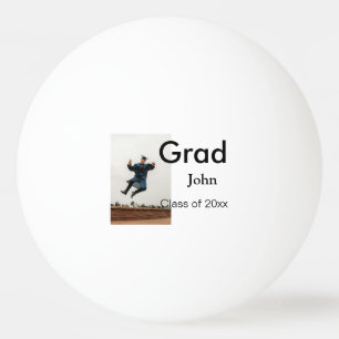 Balle De Ping Pong garçon ajouter le nom date année texte QR diplôme
