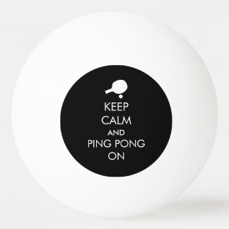Balle De Ping Pong Gardez Le Ping-Pong Calme Sur