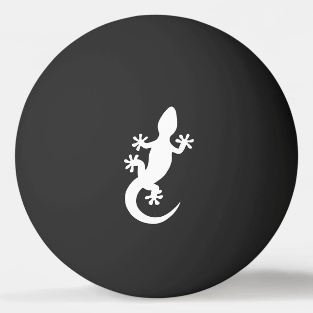 Balle De Ping Pong gecko blanc (Devant)