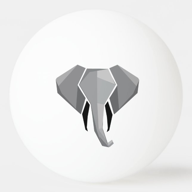 Balle De Ping Pong Géométrie Tête d'éléphant (Devant)