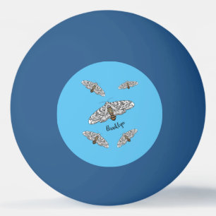 Balle De Ping Pong Giant leopard moth cartoon illustration