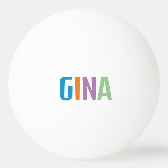 Balle De Ping Pong Gina (homonymie) (Devant)