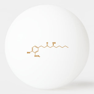 Balle De Ping Pong Gingerol Molecule formule chimique