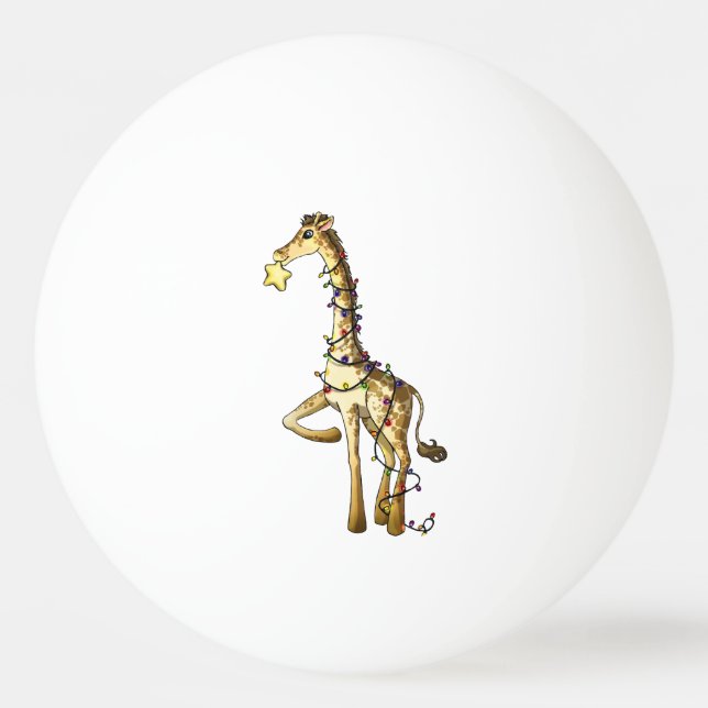 Balle De Ping Pong Girafe brillante (Devant)