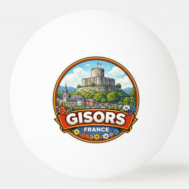 Balle De Ping Pong Gisors France  (Devant)