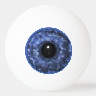 Balle De Ping Pong Globe oculaire bleu