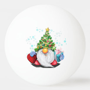 Balle De Ping Pong Gnome de Noël avec Boule de ping-pong cadeau