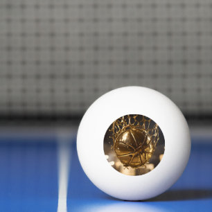 Balle De Ping Pong "Golden Victory : Netball pris dans un réseau étin