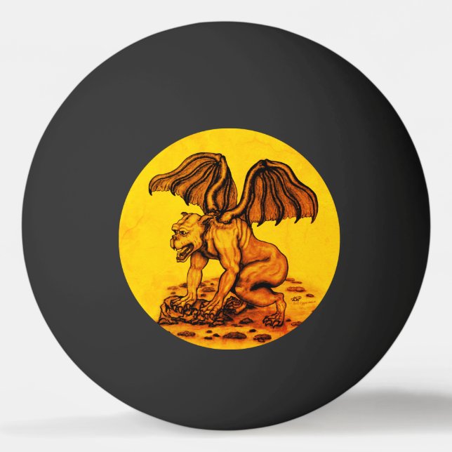 Balle De Ping Pong Golem Gargoyle (Devant)