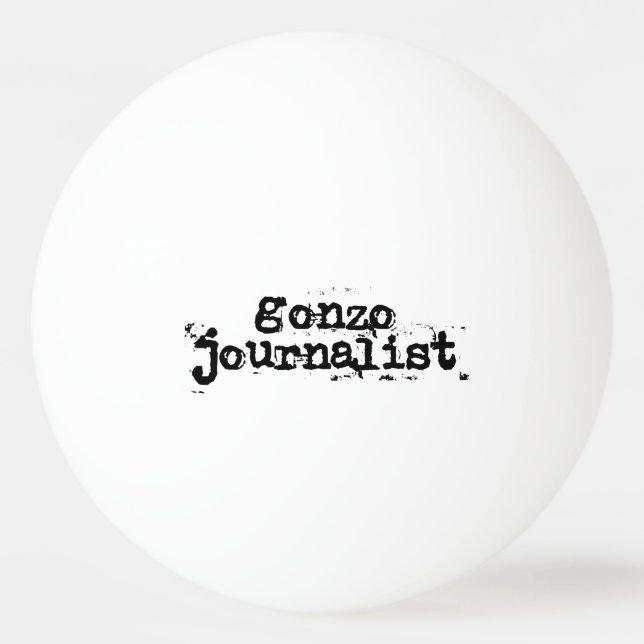 Balle De Ping Pong Gonzo Journaliste (Devant)