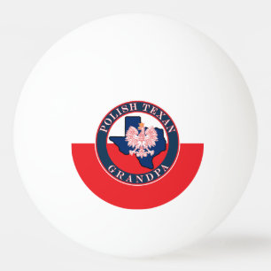 Balle De Ping Pong Grand-père texan polonais rond
