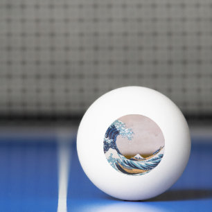 Balle De Ping Pong Grande vague du tsunami Kanagawa Japon par Hokusai