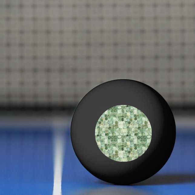 Balle De Ping Pong Green Alligator Animal Print (Filet)