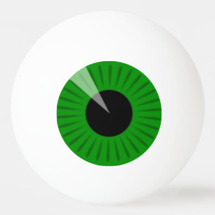 Balle De Ping Pong Green Eyeball