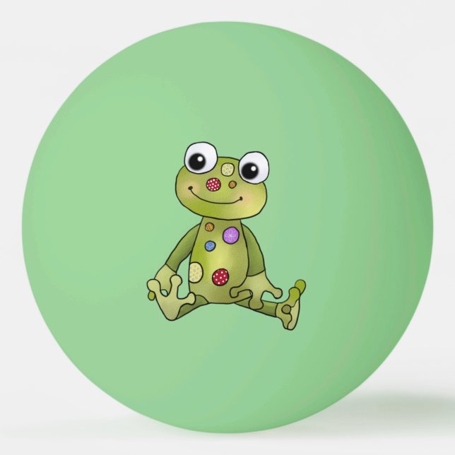 Balle De Ping Pong Grenouille avec points (Devant)