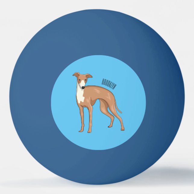 Balle De Ping Pong Greyhound dog (Devant)