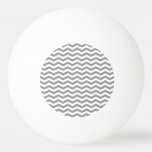 Balle De Ping Pong Gris foncé Blanc Chevron Zig-Zag Motif Tn