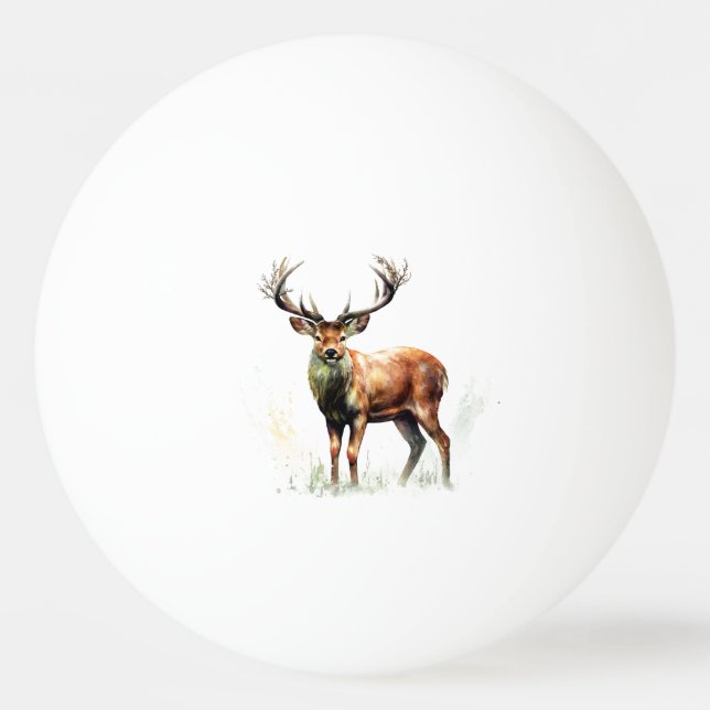 Balle De Ping Pong Gros Cerf Raté (Devant)