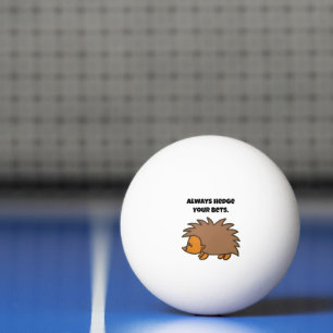 Balle De Ping Pong Habillez vos paris Hérisson amusant jeu de dessin