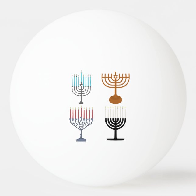 Balle De Ping Pong Hanoukka judaïsme religion juive (Devant)