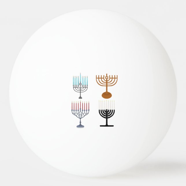 Balle De Ping Pong Hanoukka religion judaïsme juif (Devant)