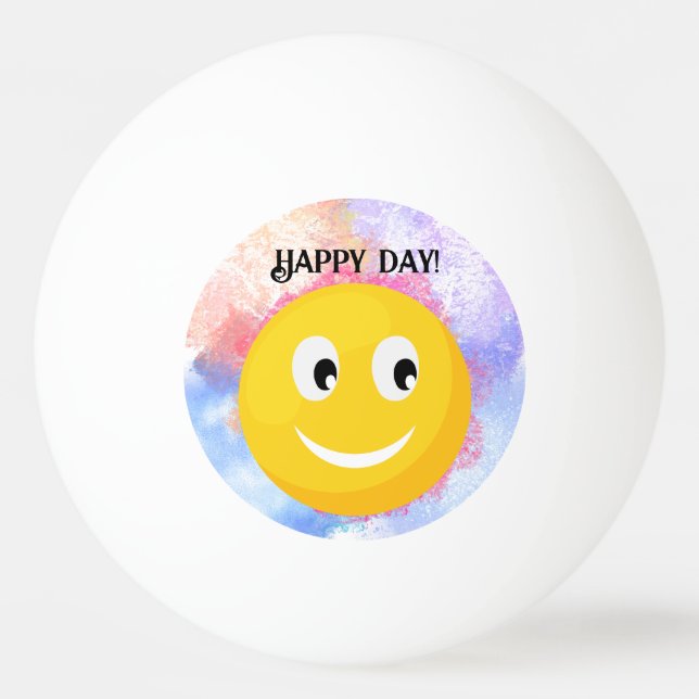 Balle De Ping Pong Happy face in a good mood (Devant)