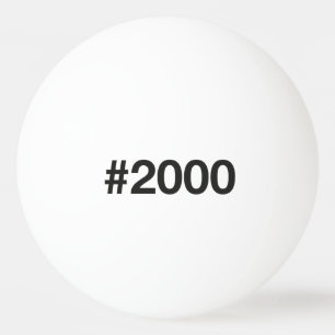 Balle De Ping Pong Hashtag 25 Anniversaire 2000