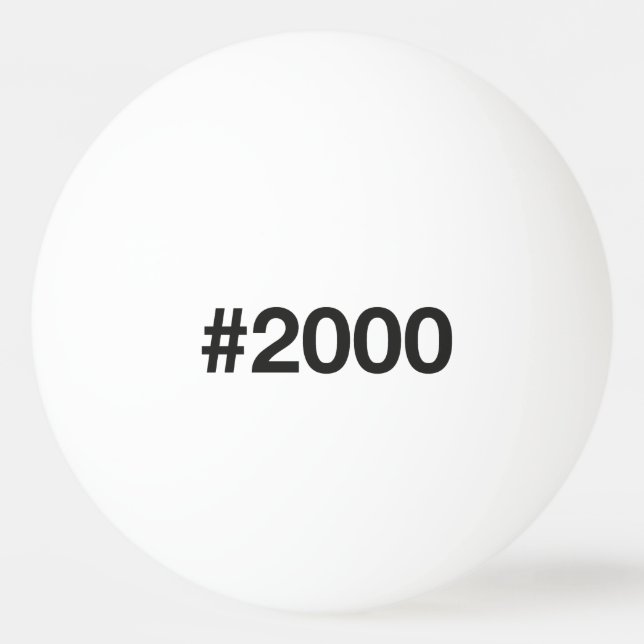 Balle De Ping Pong Hashtag 25 Anniversaire 2000 (Devant)