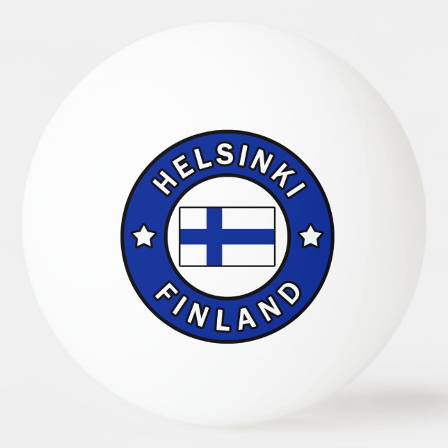 Balle De Ping Pong Helsinki Finlande (Devant)