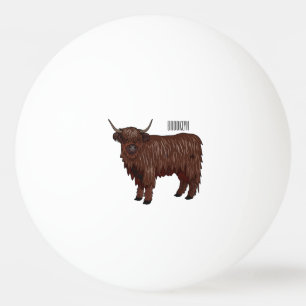 Balle De Ping Pong Highland cow
