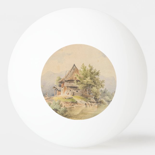 Balle De Ping Pong Holzhütte am See - Carl Lafite (Devant)