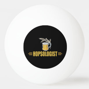 Balle De Ping Pong Hopsologue de bière drôle