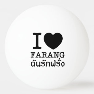 Balle De Ping Pong I Black Heart (Amour) Farang