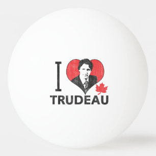 Balle De Ping Pong I coeur Trudeau