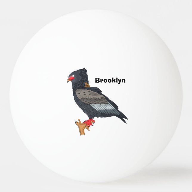 Balle De Ping Pong Illustration Bateleur Eagle (Devant)