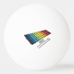 Balle De Ping Pong Illustration de bande dessinée en Xylophone