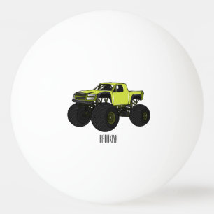 Balle De Ping Pong Illustration de camion monstre
