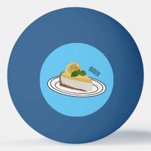 Balle De Ping Pong Illustration de citron cheesecake