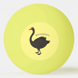 Balle De Ping Pong Illustration de cygne noir