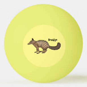 Balle De Ping Pong Illustration de dessin animé joyeux numbat