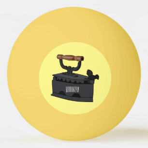 Balle De Ping Pong Illustration de dessin en fer de Charbon