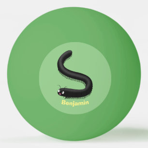 Balle De Ping Pong Illustration de dessin mignon millipede