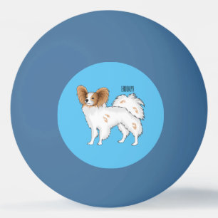 Balle De Ping Pong Illustration de dessin pour chien de Papillon