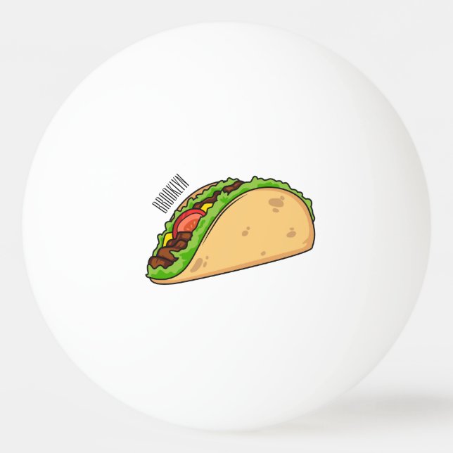 Balle De Ping Pong Illustration de dessin sur Taco (Devant)