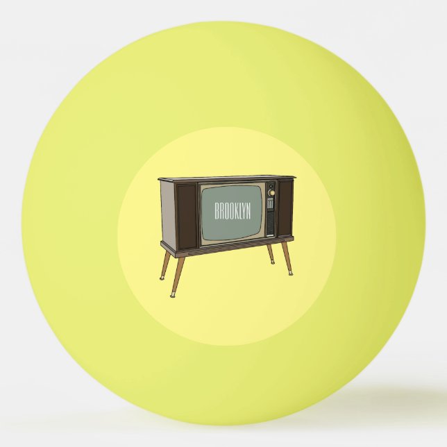 Balle De Ping Pong Illustration de dessin télévisé (Devant)