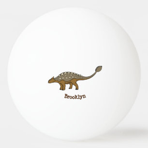 Balle De Ping Pong Illustration de dinosaure blindé Ankylosaurus