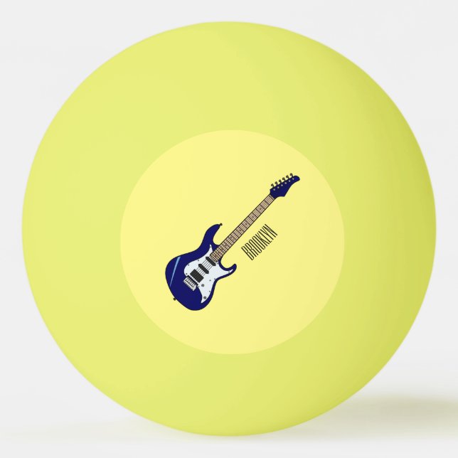 Balle De Ping Pong Illustration de guitare électrique (Devant)