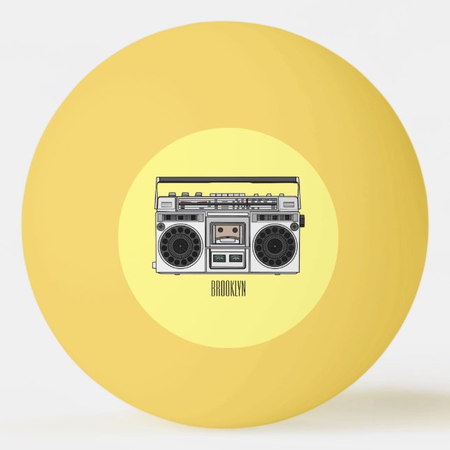 Balle De Ping Pong Illustration de la bande dessinée radio (Devant)