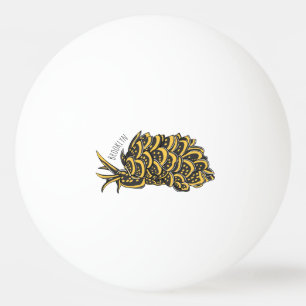Balle De Ping Pong Illustration de la feuille de limace de mer grillé