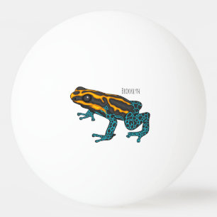 Balle De Ping Pong Illustration de la grenouille à fléchettes de pois